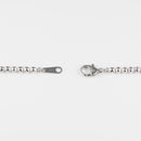 シャンデリアカットボール ネックレス Pt850 幅3mm 60cm