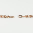 パイプロープ ネックレス K18 ピンクゴールド 幅5mm 50cm