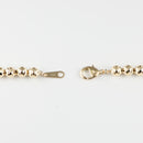 シャンデリアカットボール ブレスレット K18 幅5mm 20cm