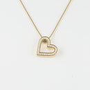 プチネックレス K18 ダイヤモンド付 0.1ct K18 (Type-MY) ※スライドアジャスター仕様