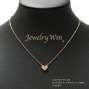 プチネックレス K18 ダイヤモンド付 0.2ct (Type-LO) K18 カット小豆チェーン ネックレス