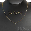 ダイヤモンドプチネックレス K18 0.3ct K18 チェーン ※スライドアジャスター付