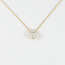 ダイヤモンドプチネックレス K18 0.3ct/0.4ct K18 チェーン (Type-SF-3) ※スライドアジャスター付