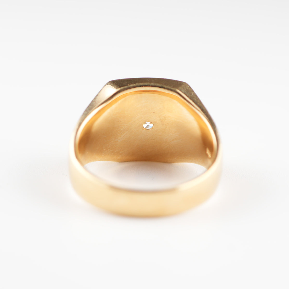 リング 印台(大) K18 0.3ct以上 ダイヤ付