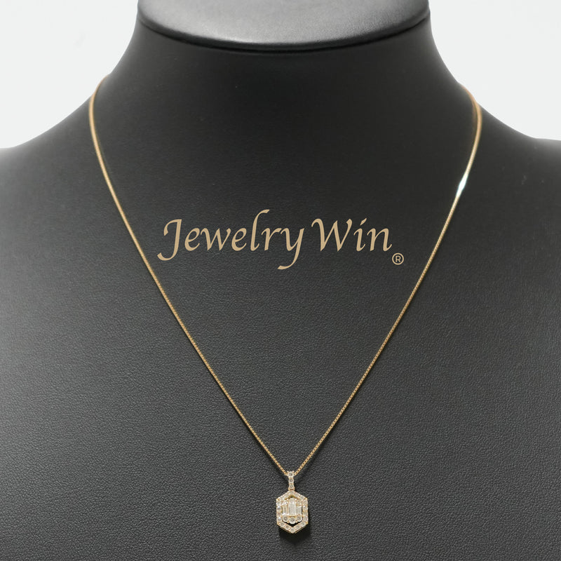 ダイヤモンドプチネックレス K18 0.50ct K18 チェーン (Type-RD)