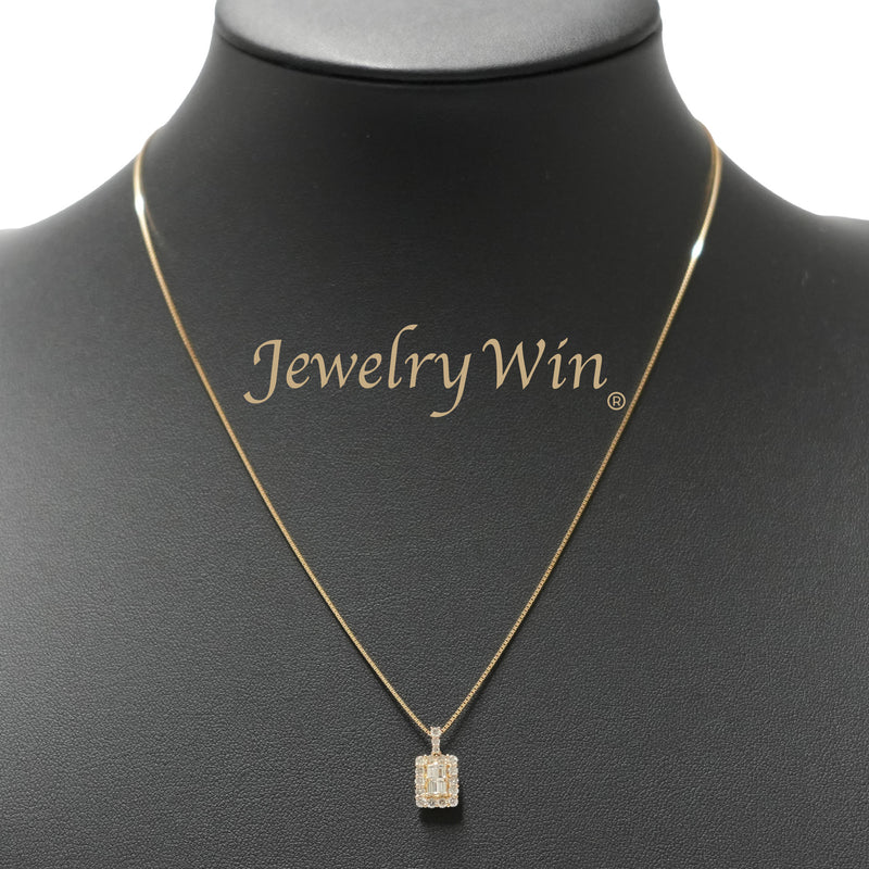 ダイヤモンドプチネックレス K18 0.50ct K18 チェーン (Type-TD)