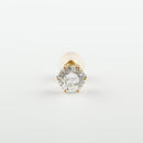 ピアス K18 1.0ct ダイヤ付 片方 落ちにくいピアスキャッチ ※6本爪
