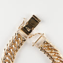 【要お問い合わせ】喜平 ブレスレット K18 トリプル 12面 105g 21cm (出来上がり重量約103g前後) 造幣局検定マーク(ホールマーク)刻印入りベース アフターダイヤ留め加工(1コマ10pc留め) 喜平金具アフターダイヤ留め加工