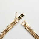 【要お問い合わせ】喜平 ブレスレット K18 トリプル 8面 30g 20cm (出来上がり重量約28g前後) 造幣局検定マーク(ホールマーク)刻印入りベース アフターダイヤ留め加工(1コマ4pc留め)