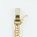 【要お問い合わせ】喜平 ネックレス K18 トリプル 12面 100g 50cm (出来上がり重量約95g前後) 造幣局検定マーク(ホールマーク)刻印入りベース アフターダイヤ留め加工(1コマ6pc留め) 喜平金具アフターダイヤ留め加工