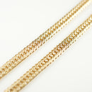 【要お問い合わせ】喜平 ネックレス K18 トリプル 12面 100g 50cm (出来上がり重量約95g前後) 造幣局検定マーク(ホールマーク)刻印入りベース アフターダイヤ留め加工(1コマ6pc留め) 喜平金具アフターダイヤ留め加工