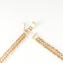 【要お問い合わせ】喜平 ネックレス K18 トリプル 12面 125g 52cm (出来上がり重量約119g前後) 造幣局検定マーク(ホールマーク)刻印入りベース アフターダイヤ留め加工(1コマ6pc留め) 喜平金具アフターダイヤ留め加工