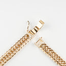 【要お問い合わせ】喜平 ネックレス K18 トリプル 12面 128g 55cm (出来上がり重量約121g前後) 造幣局検定マーク(ホールマーク)刻印入りベース アフターダイヤ留め加工(1コマ6pc留め) 喜平金具アフターダイヤ留め加工