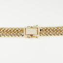 【要お問い合わせ】喜平 ネックレス K18 トリプル 12面 200g 52cm (出来上がり重量約190g前後) 造幣局検定マーク(ホールマーク)刻印入りベース アフターダイヤ留め加工(1コマ6pc留め) 喜平金具アフターダイヤ留め加工