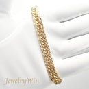 【要お問い合わせ】喜平 ブレスレット K18 トリプル 12面 30g 18cm (出来上がり重量約30g前後) 造幣局検定マーク(ホールマーク)刻印入りベース アフターダイヤ留め加工(1コマ6pc留め) 喜平金具アフターダイヤ留め加工