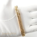 【要お問い合わせ】喜平 ブレスレット K18 トリプル 12面 50g 20cm (出来上がり重量約49g前後) 造幣局検定マーク(ホールマーク)刻印入りベース アフターダイヤ留め加工(1コマ6pc留め) 喜平金具アフターダイヤ留め加工