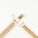 【要お問い合わせ】喜平 ネックレス K18 トリプル 12面 83g 50cm (出来上がり重量約79g前後) 造幣局検定マーク(ホールマーク)刻印入りベース アフターダイヤ留め加工(1コマ6pc留め) 喜平金具アフターダイヤ留め加工