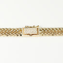 【要お問い合わせ】喜平 ネックレス K18 トリプル 12面 83g 50cm (出来上がり重量約79g前後) 造幣局検定マーク(ホールマーク)刻印入りベース アフターダイヤ留め加工(1コマ6pc留め) 喜平金具アフターダイヤ留め加工