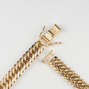 【要お問い合わせ】喜平 ネックレス K18 トリプル 8面 125g 50cm (出来上がり重量約121g前後) 造幣局検定マーク(ホールマーク)刻印入りベース アフターダイヤ留め加工(1コマ6pc留め) 喜平金具アフターダイヤ留め加工