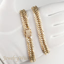 【要お問い合わせ】喜平 ネックレス K18 トリプル 8面 125g 50cm (出来上がり重量約121g前後) 造幣局検定マーク(ホールマーク)刻印入りベース アフターダイヤ留め加工(1コマ6pc留め) 喜平金具アフターダイヤ留め加工