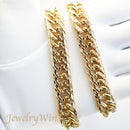 【要お問い合わせ】喜平 ネックレス K18 トリプル 8面 300g 60cm (出来上がり重量約290g前後) 造幣局検定マーク(ホールマーク)刻印入り アフターダイヤ留め加工(1コマ 6pc留め)