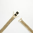 【要お問い合わせ】喜平 ネックレス K18 トリプル 8面 200g 60cm 造幣局検定マーク(ホールマーク)刻印入り ※平カットベース アフターダイヤ留め加工(1コマ 6pc留め)