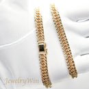 【要お問い合わせ】喜平 ネックレス K18 トリプル 8面 83g 50cm (出来上がり重量約79g前後) 造幣局検定マーク(ホールマーク)刻印入りベース アフターダイヤ留め加工(1コマ4pc留め)