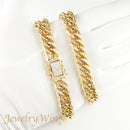 【要お問い合わせ】喜平 ネックレス K18 ダブル 6面 250g 50cm (出来上がり重量約241g前後) 造幣局検定マーク(ホールマーク)刻印入りベース アフターダイヤ留め加工(1コマ8pc留め) 喜平金具アフターダイヤ留め加工