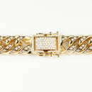 【要お問い合わせ】喜平 ネックレス K18 ダブル 6面 250g 50cm (出来上がり重量約241g前後) 造幣局検定マーク(ホールマーク)刻印入りベース アフターダイヤ留め加工(1コマ8pc留め) 喜平金具アフターダイヤ留め加工