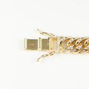 【要お問い合わせ】喜平 ネックレス K18 ダブル 6面 250g 50cm (出来上がり重量約241g前後) 造幣局検定マーク(ホールマーク)刻印入りベース アフターダイヤ留め加工(1コマ8pc留め) 喜平金具アフターダイヤ留め加工