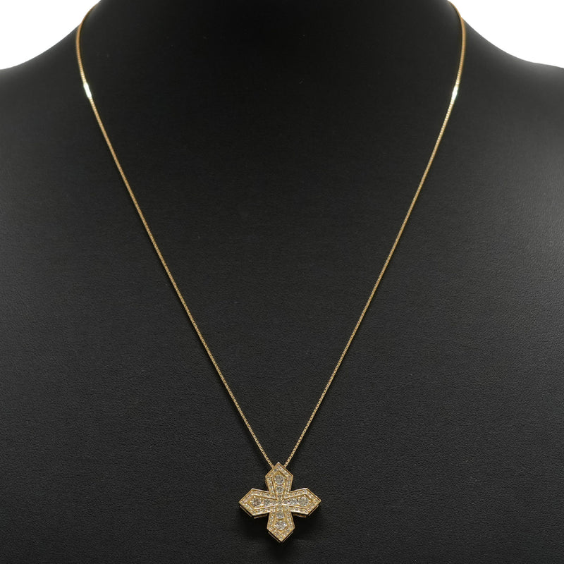 値引 K18 ダイヤモンドプチネックレス 0.85ct (Type-CB) チェーン K18 イエローゴールド