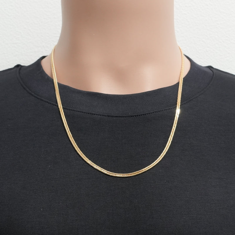 喜平 ネックレス K18 トリプル 12面 13.5g 55cm 造幣局検定マーク(ホールマーク)刻印入り