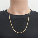 喜平 ネックレス K18 トリプル 12面 14.5g 60cm 造幣局検定マーク(ホールマーク)刻印入り