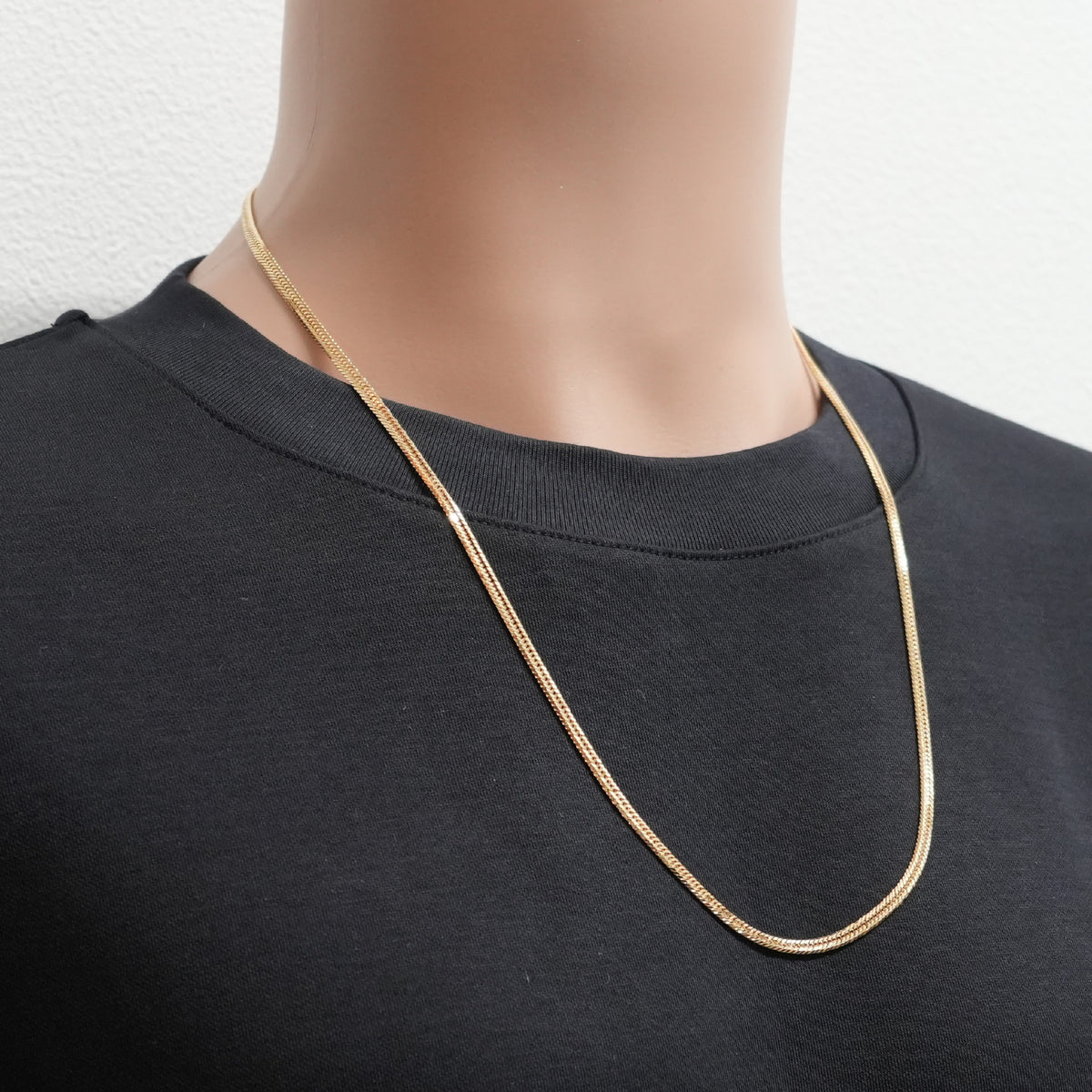 喜平 ネックレス K18 トリプル 12面 14.5g 60cm 造幣局検定マーク