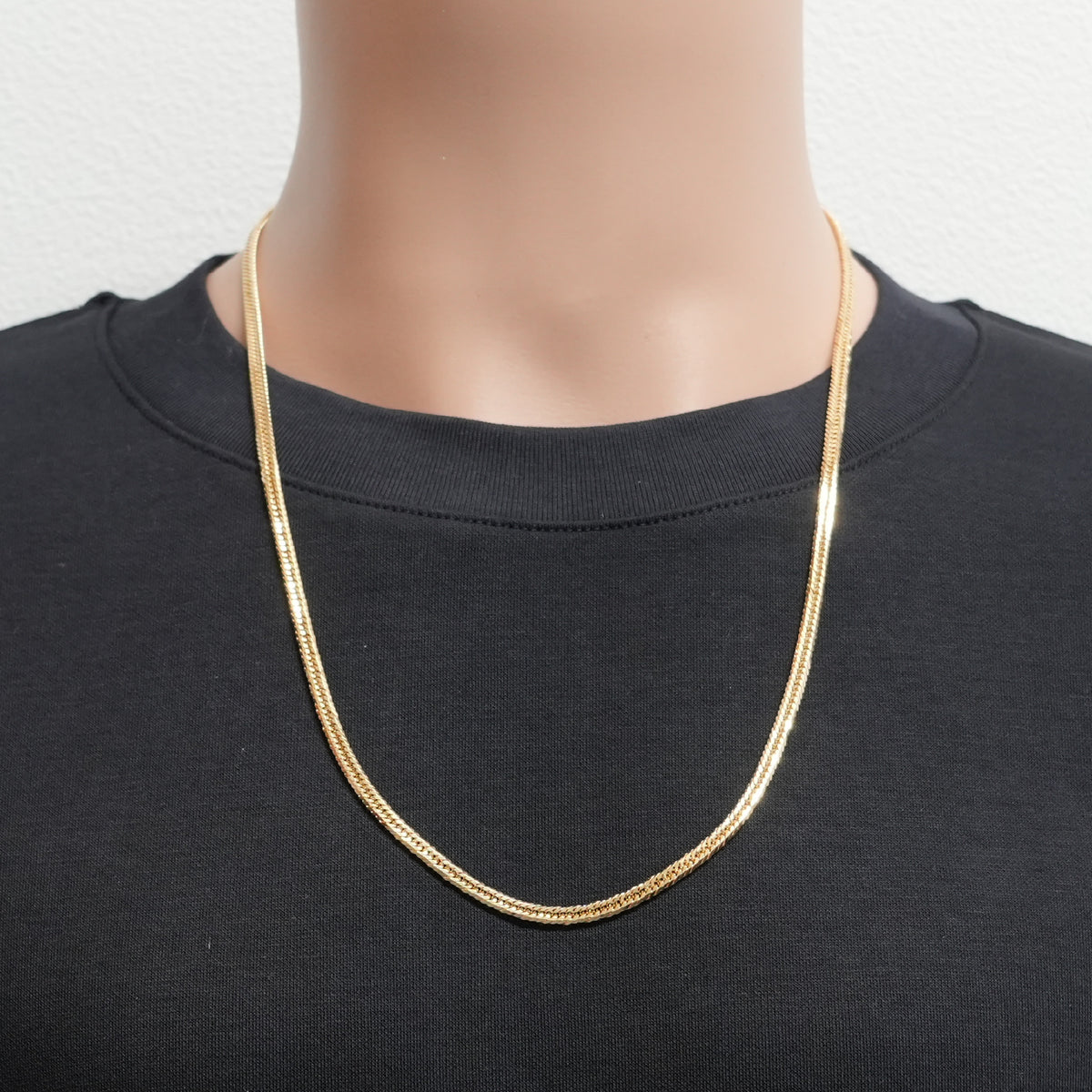 喜平 ネックレス K18 トリプル 12面 24g 60cm 造幣局検定マーク(ホール