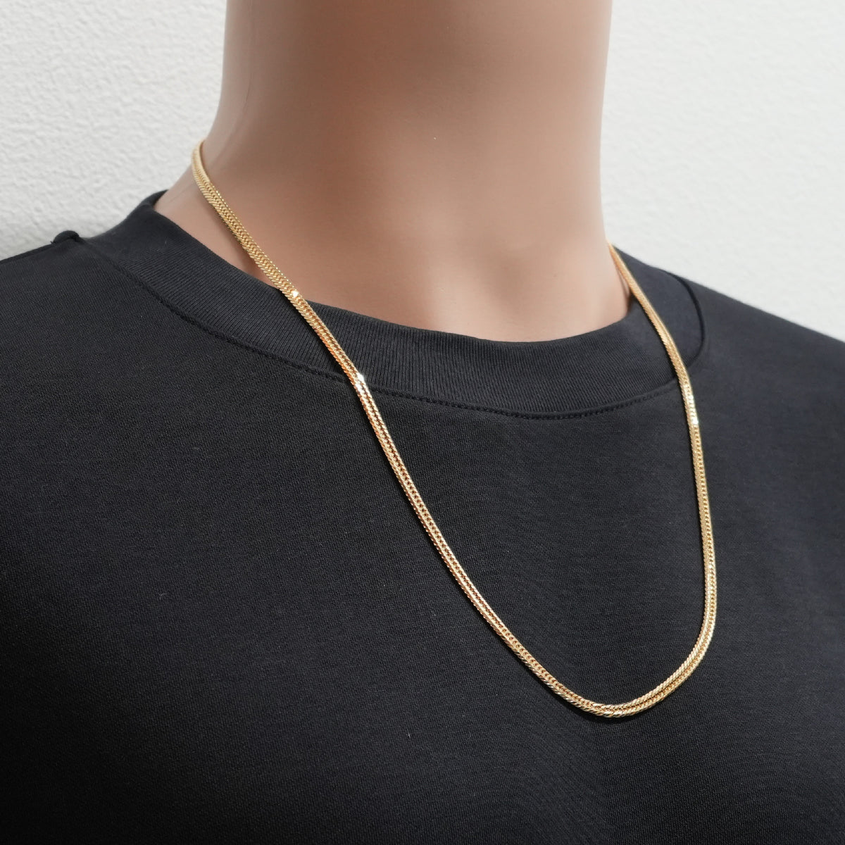 喜平 ネックレス K18 トリプル 12面 24g 60cm 造幣局検定マーク(ホール