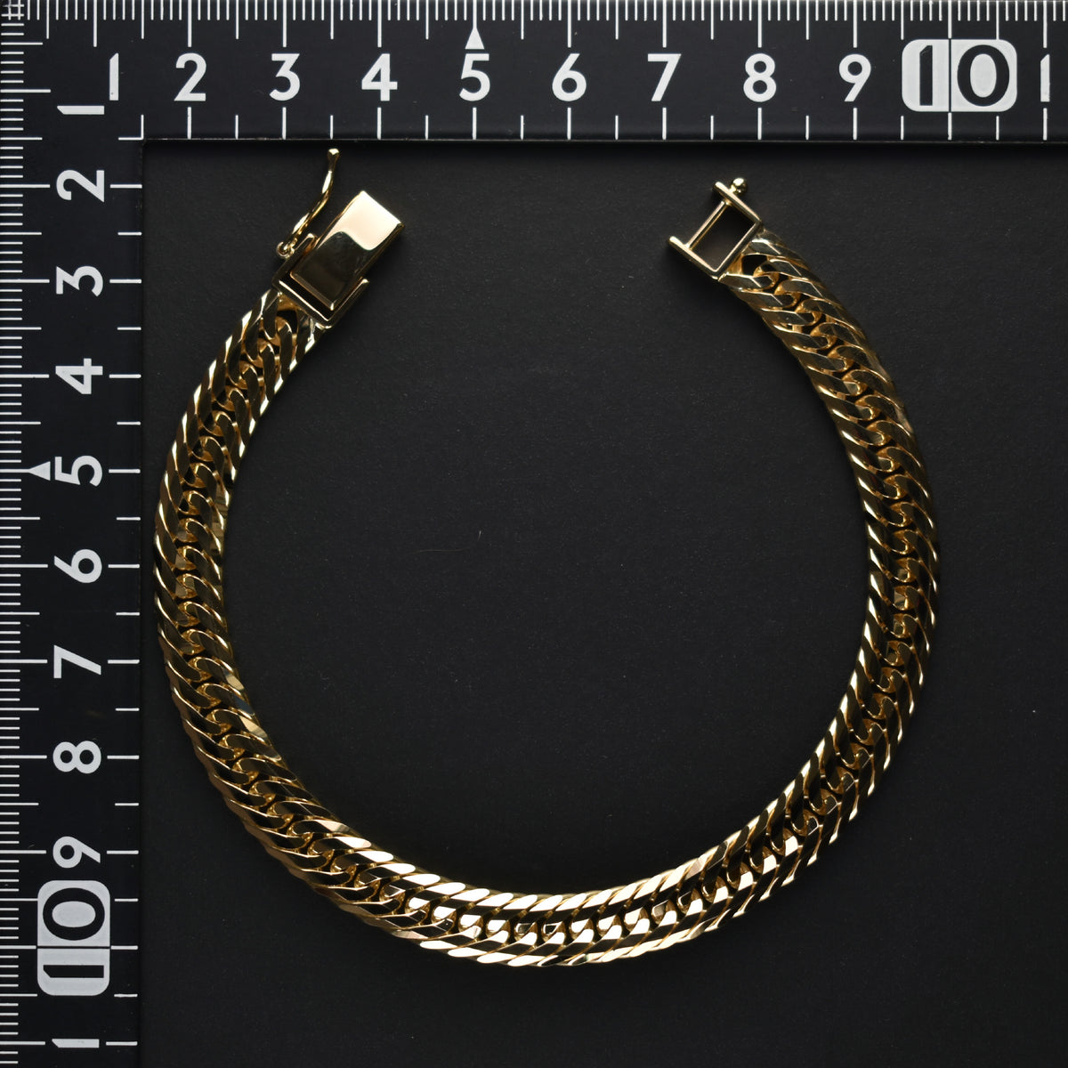 K１８喜平ブレスレット　１２面トリプル K18 18金 喜平ブレスレット 12面トリプル 100g UP 20cm 15mm幅