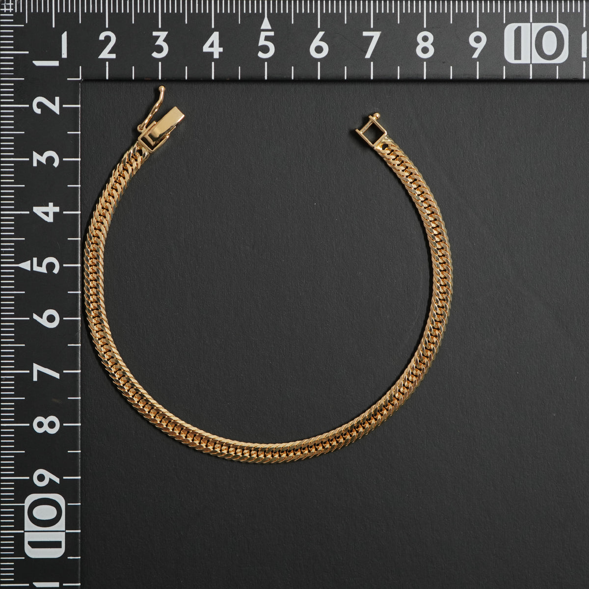 喜平 ブレスレット K18 トリプル 12面 7.5g 17cm 造幣局検定マーク