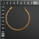 喜平 ブレスレット K18 トリプル 12面 7.5g 17cm 造幣局検定マーク(ホールマーク)刻印入り