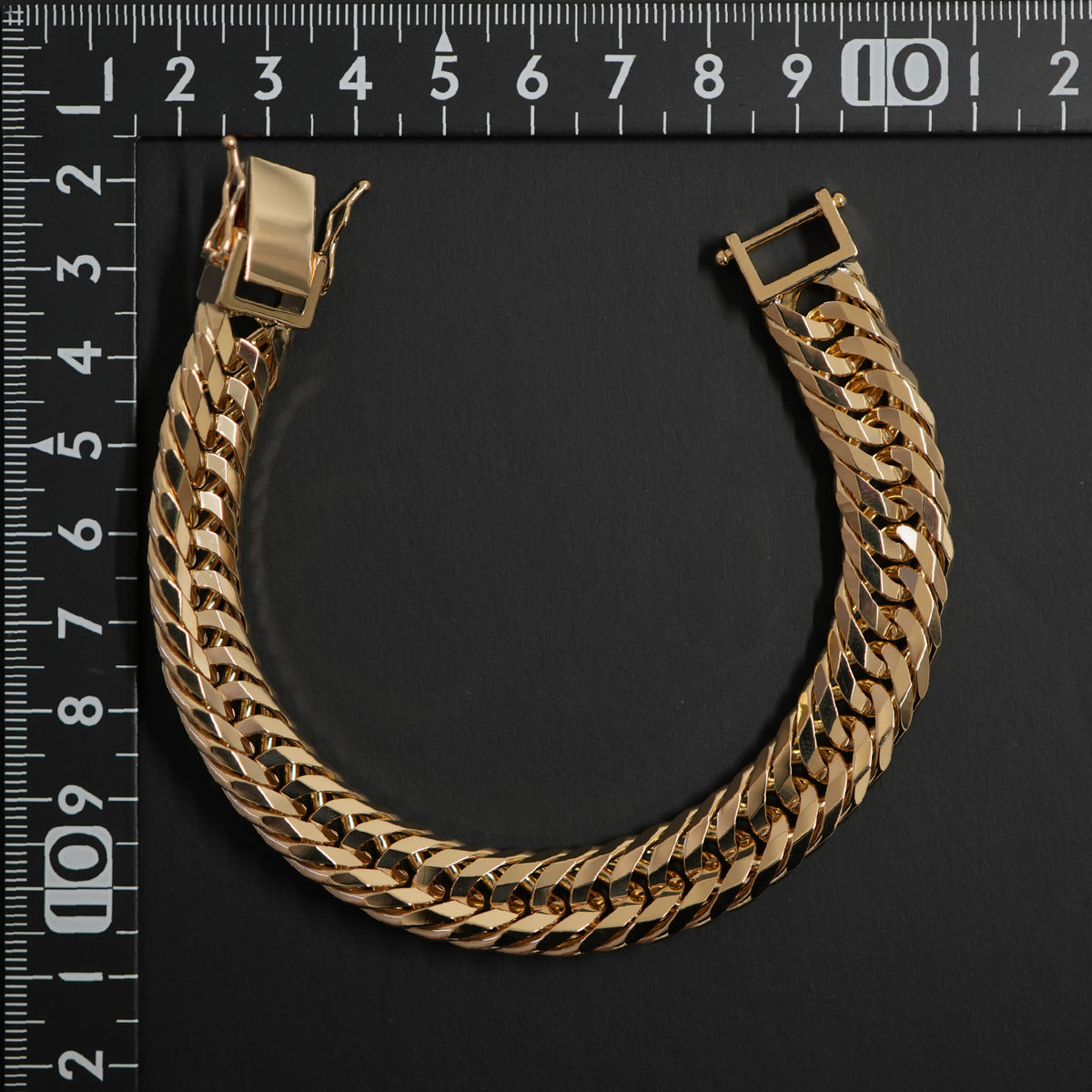 喜平 ブレスレット K18 トリプル 12面 80g 20cm 造幣局検定マーク