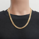 喜平 ネックレス K18 トリプル 12面 92g 55cm 造幣局検定マーク(ホールマーク)刻印入り