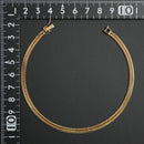 喜平 アンクレット K18 トリプル 12面 9.5g 23cm 造幣局検定マーク(ホールマーク)刻印入り