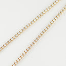 ダイヤモンドテニス ネックレス ストレート K18枠 幅約2.3mm 45cm トータル5.05ct カラー:G〜H クラリティ:VS-2〜SI-2 カット:VG ※ダイヤモンドのグレードは目安となります※