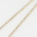 ダイヤモンドテニス ネックレス ストレート K18枠 幅約2.4mm 45cm トータル5.03ct カラー:G〜H クラリティ:SI-1〜SI-2 カット:VG〜G ※ダイヤモンドのグレードは目安となります※