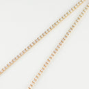 ダイヤモンドテニス ネックレス ストレート K18枠 幅約2.4mm 45cm トータル5.04ct カラー:G〜H クラリティ:SI-1〜SI-2 カット:VG〜G ※ダイヤモンドのグレードは目安となります※