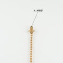 ダイヤモンドテニス ネックレス ストレート K18枠 幅約2.4mm 45cm トータル5.04ct カラー:G〜H クラリティ:SI-1〜SI-2 カット:VG〜G ※ダイヤモンドのグレードは目安となります※