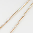 ダイヤモンドテニス ネックレス ストレート K18枠 幅約2.4mm 50cm トータル5.00ct カラー:G〜H クラリティ:SI-1〜SI-2 カット:VG〜G ※ダイヤモンドのグレードは目安となります※
