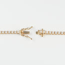 ダイヤモンドテニス ネックレス ストレート K18枠 幅約2.4mm 50cm トータル5.02ct カラー:G〜H クラリティ:VS-2〜SI-1 カット:VG ※ダイヤモンドのグレードは目安となります※