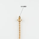 ダイヤモンドテニス ネックレス ストレート K18枠 幅約2.4mm 50cm トータル5.02ct カラー:G〜H クラリティ:VS-2〜SI-1 カット:VG ※ダイヤモンドのグレードは目安となります※