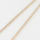 ダイヤモンドテニス ネックレス ストレート K18枠 幅約2.4mm 50cm トータル5.02ct カラー:G〜H クラリティ:VS-2〜SI-1 カット:VG ※ダイヤモンドのグレードは目安となります※